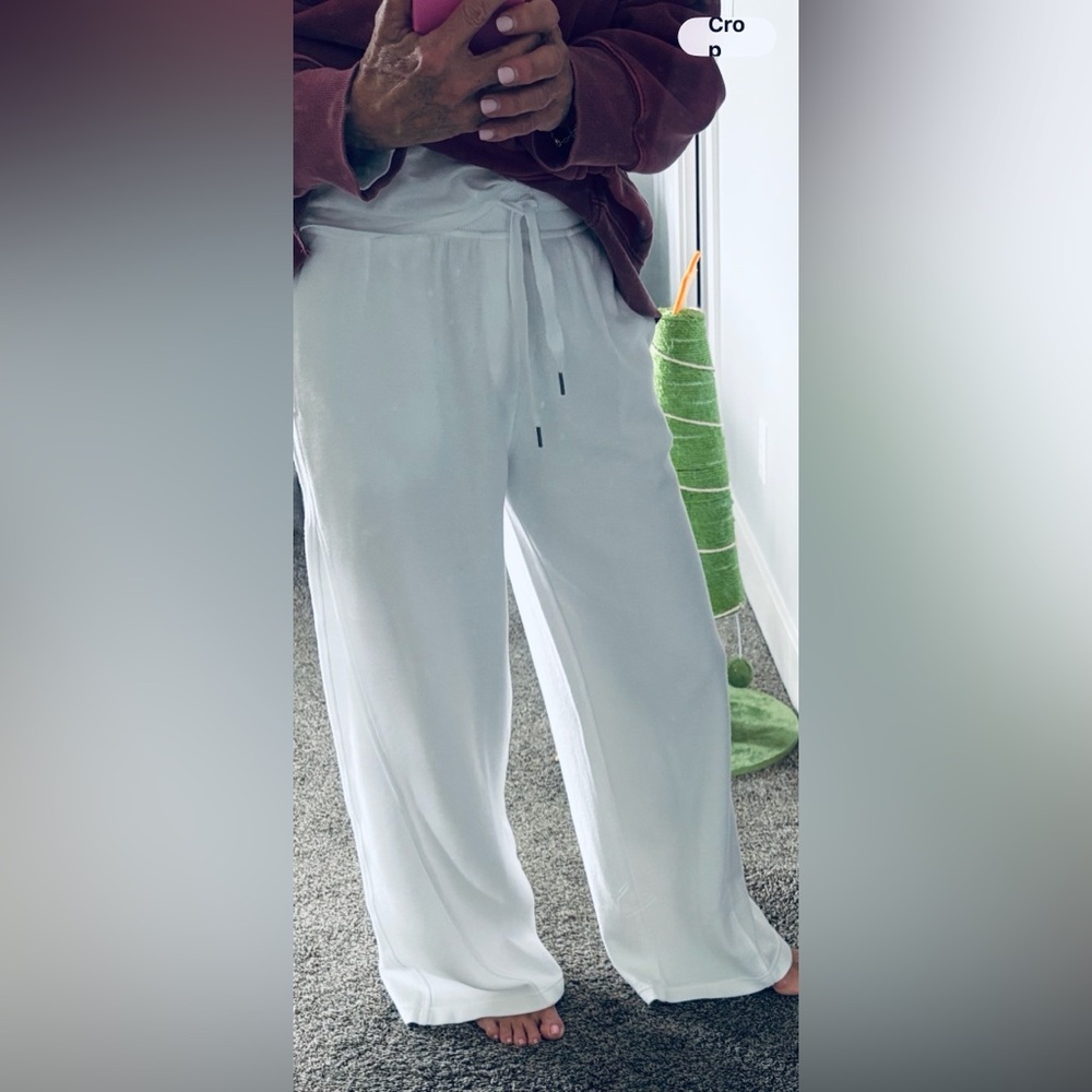 White Lounge Pants cotton NEW